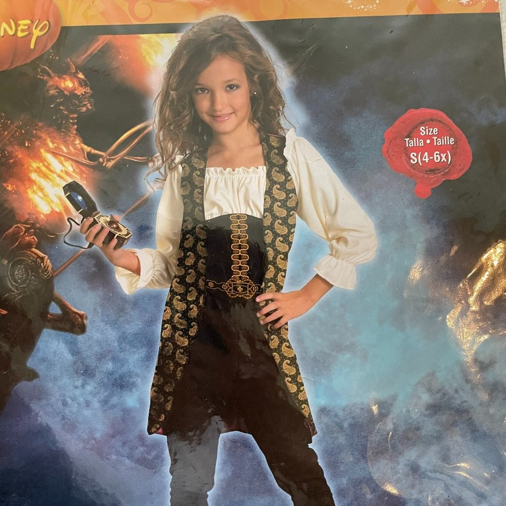 Pirates of the Caribbean Costume Halloween or Role Play - Girls Small (NWT)